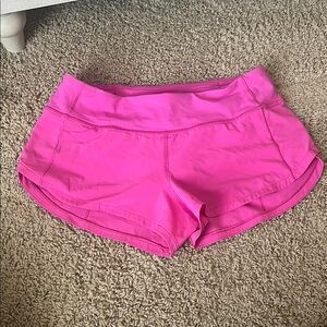 Lululemon Athletica Pink Athletic Shorts Lightweight Stretchy